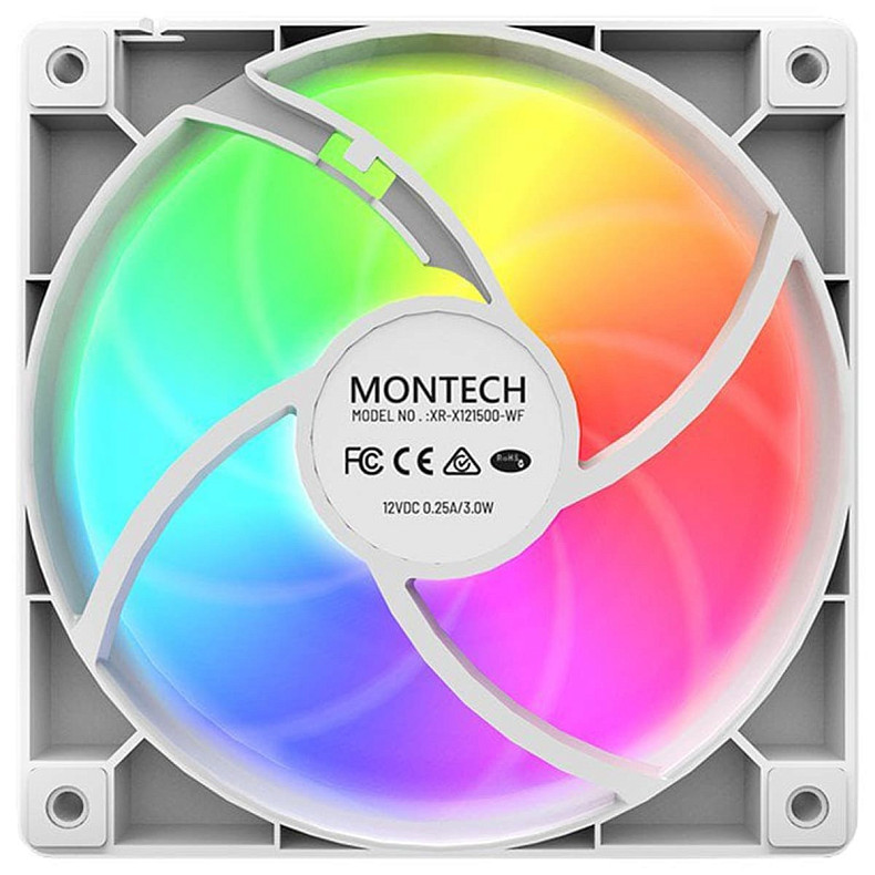 Вентилятор Montech 120MM GF120 PWM WHITE