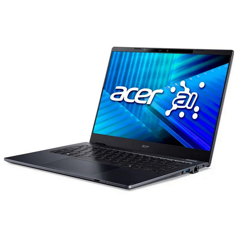 Ноутбук Acer TravelMate TMP414-55 14" WUXGA IPS, Intel U7-255U, 64GB, F1TB, UMA, Lin, синий