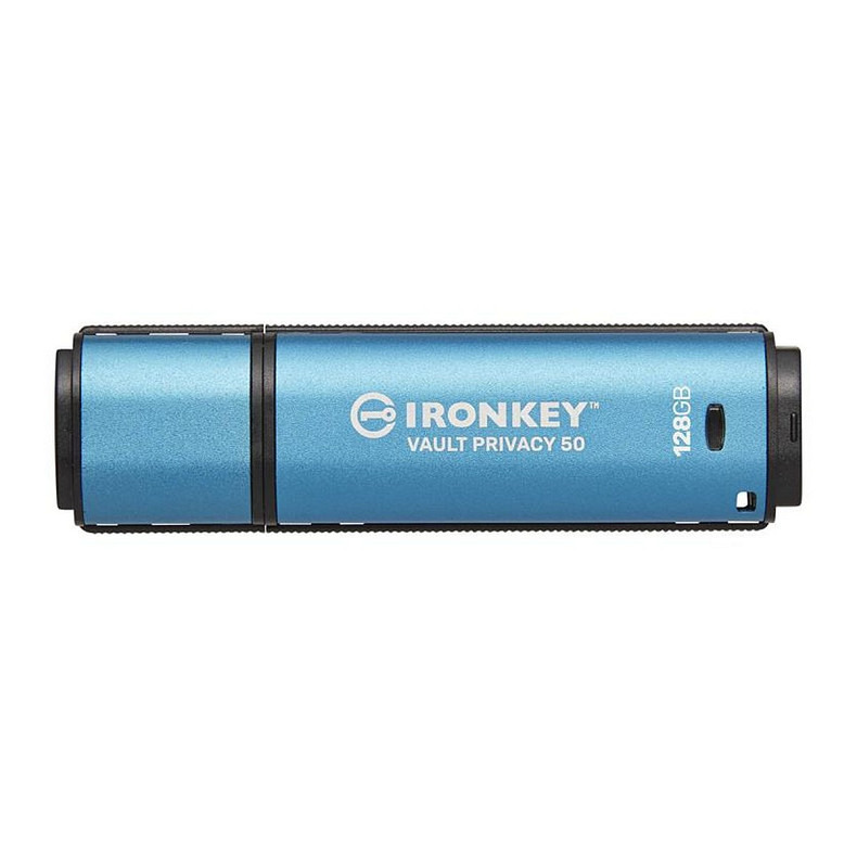 Флеш-накопитель USB3.2 128GB Kingston IronKey Vault Privacy 50 Type-A Blue (IKVP50/128GB)