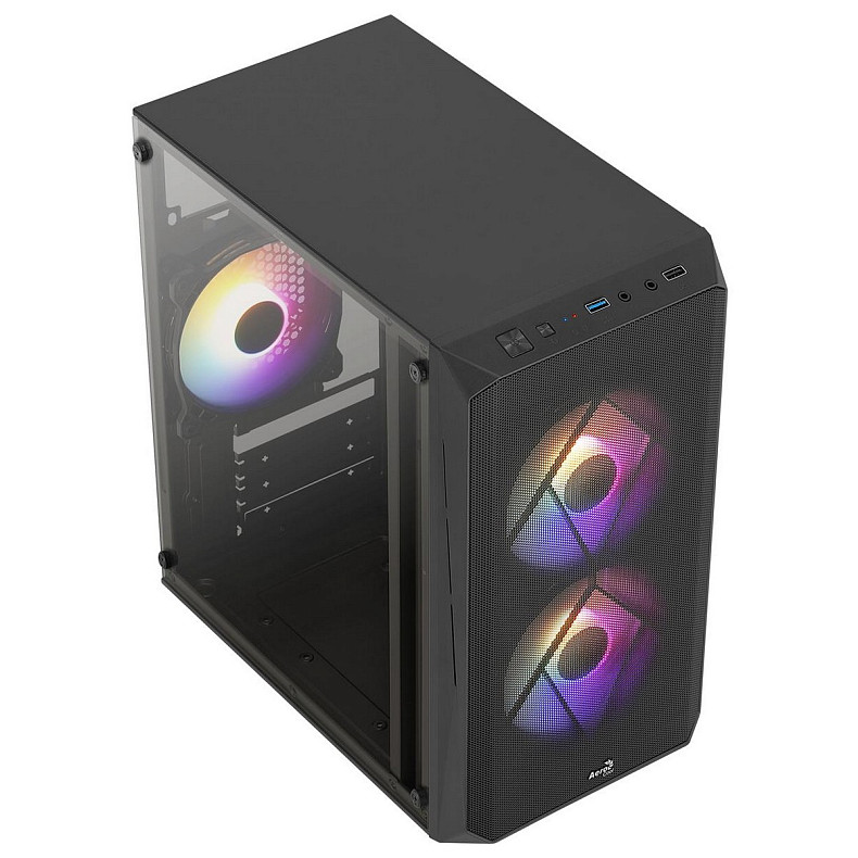 Корпус AeroCool CS-107-A-BK-v2 (ACCX-PC14002.11) Black 600W
