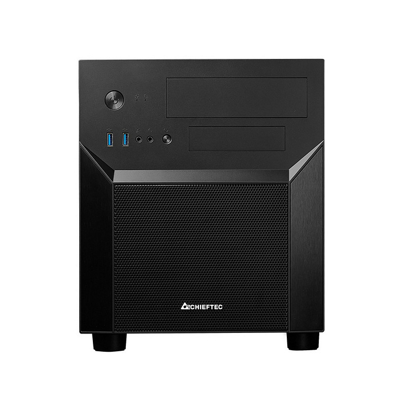 Корпус CHIEFTEC Gaming Cube CI-02B, без БП, 2xUSB3.0, чорний, mATX