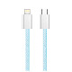 Кабель ColorWay Lightning + Type-C USB (M/M), 3.0 А, 1 м, Blue (CW-CBPDCL061-BL)