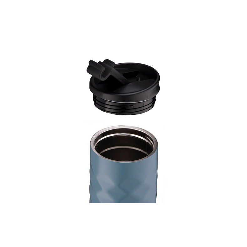 Термочашка Ardesto Bright City, 400мл, нержавіюча сталь, синій темний (AR2640NV)