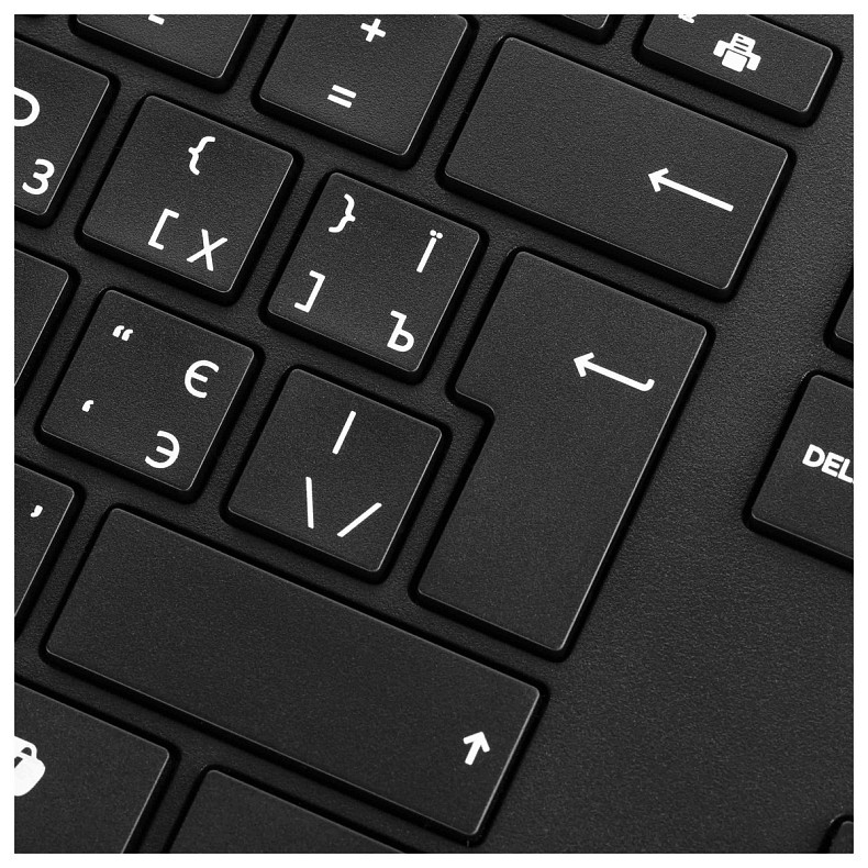 Клавиатура мембранная HP 320K, 109key, USB-A, EN/UK, черный