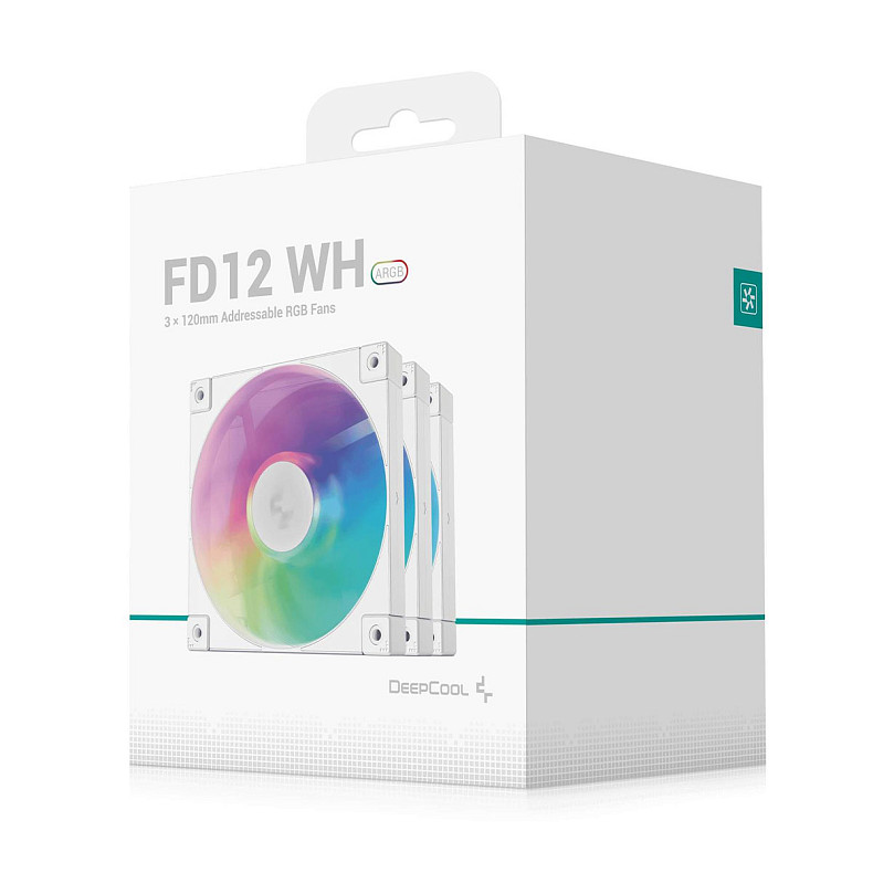 Вентилятор DeepCool FD12 ARGB WH-3 IN 1