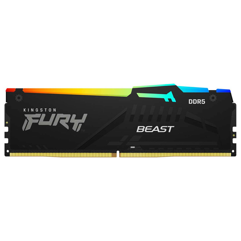 ОЗУ Kingston 64GB DDR5 6400MHz Fury Beast RGB 2x 32 KF564C32BBAK2-64