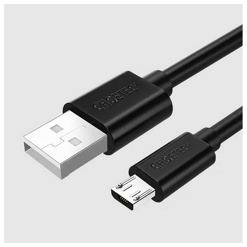 Кабель синхронізації Choetech USB - MicroUSB, 1.2м, Black (AB003)