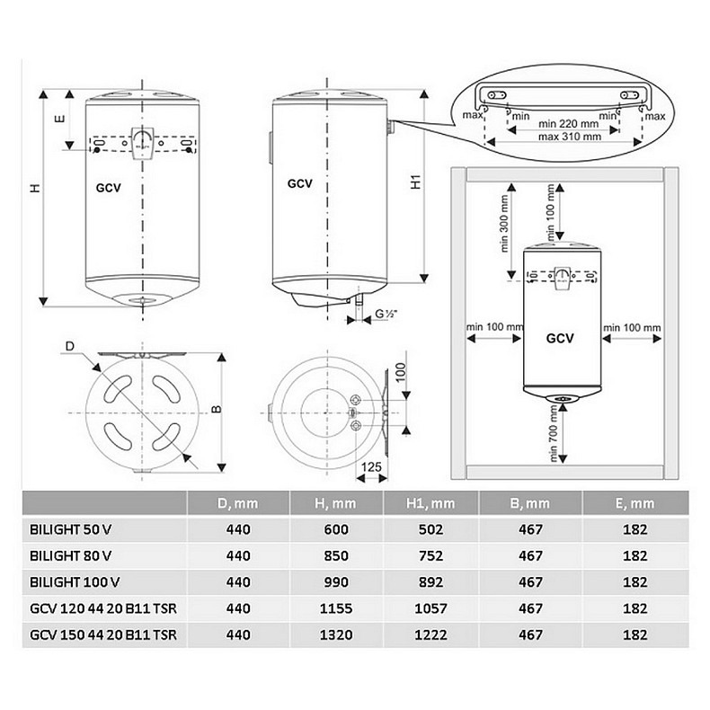 Водонагреватель TESY GCV 1204420 B11 TSR