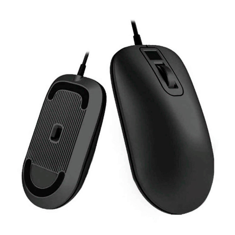 Мышь со сканером отпечатка Xiaomi Jessis J1 Fingerprint Identification Mouse USB Black