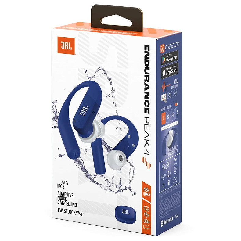 Наушники TWS JBL Endurance Peak 4 Blue (JBLENDUPEAK4BLU)
