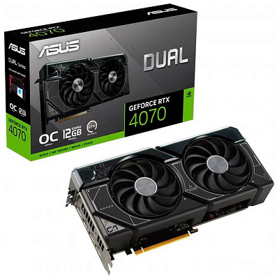 Видеокарта ASUS GeForce RTX 4070 12GB GDDR6X Dual OC (DUAL-RTX4070-O12G)
