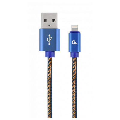 Кабель Cablexpert (CC-USB2J-AMLM-2M-BL) USB 2.0 - Lightning, преміум, 2м, синій