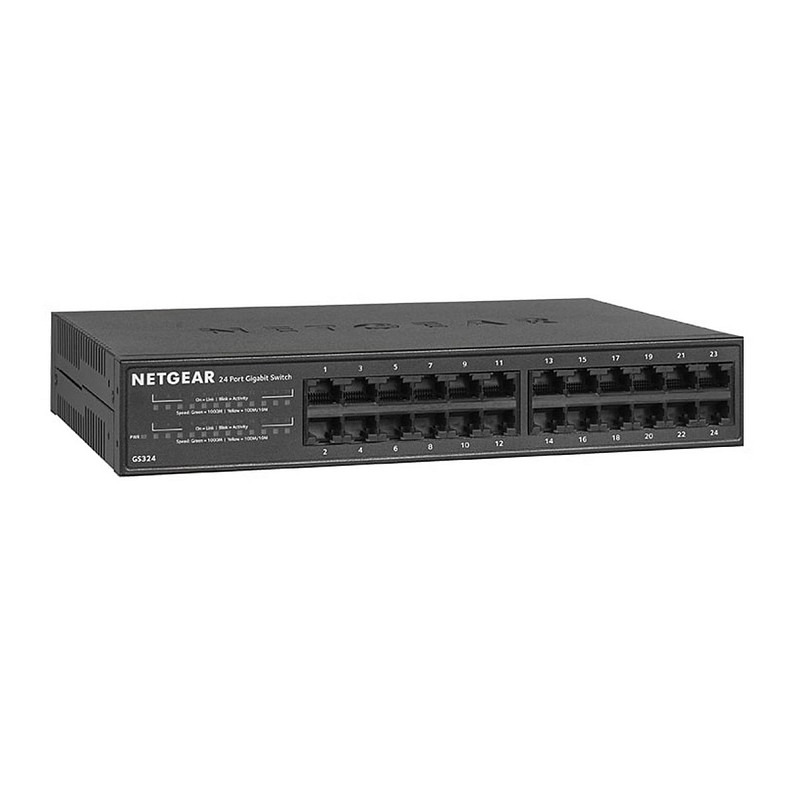 Комутатор NETGEAR GS324 24xGE, некерований