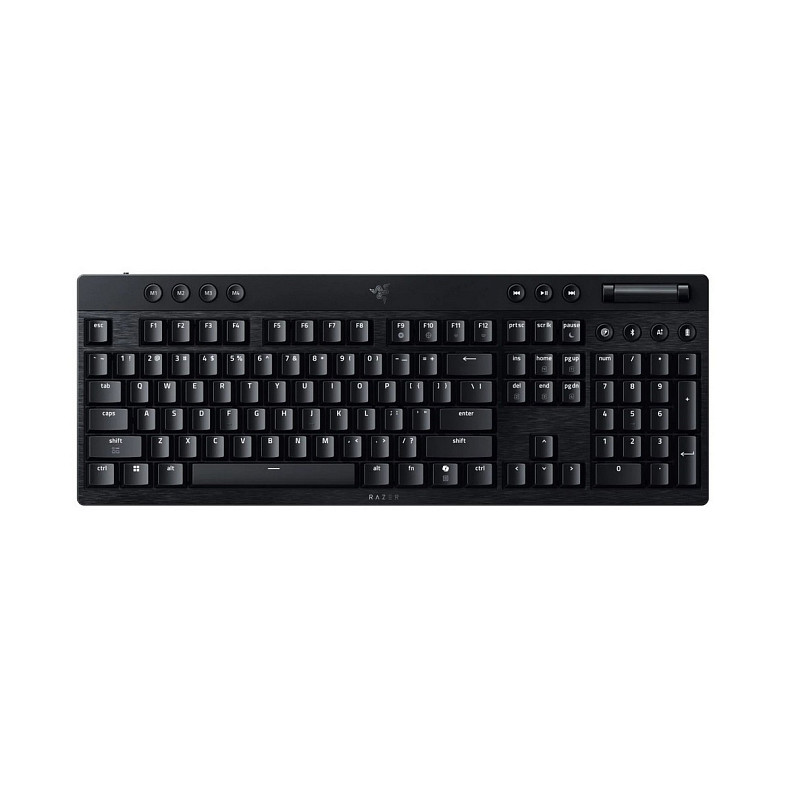 Клавіатура Razer BlackWidow V4 Low-profile HyperSpeed, 104key, Green Switch, USB-A/WL/BT,