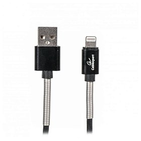 Кабель Cablexpert (CCPB-L-USB-06BK) USB 2.0 A - Lightning, преміум, 2.4А, 1м, чорний