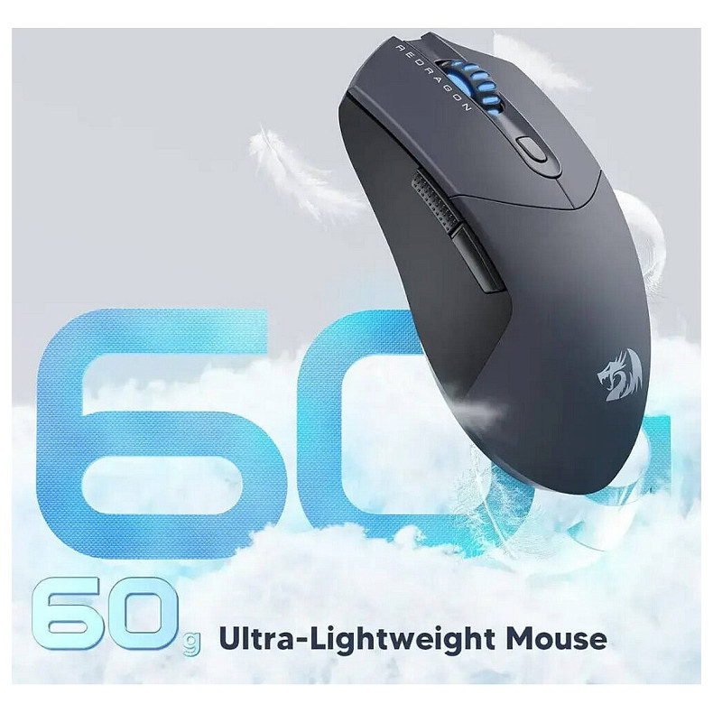 Миша Redragon (72209) ST4R Pro M917GB-PRO, Wireless, USB/2.4GHz/BT, чорна