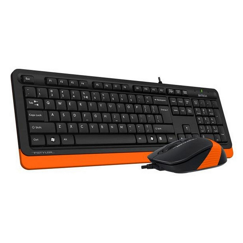 Комплект (Клавіатура, Миша) A4Tech F1010 Black/Orange USB