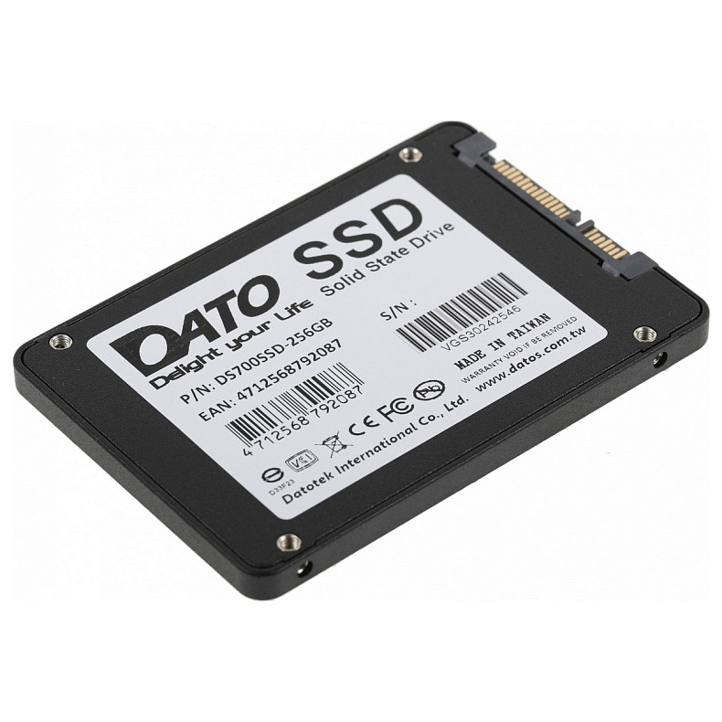 SSD диск 256GB Dato DS700 2.5" SATAIII TLC (DS700SSD-256GB)