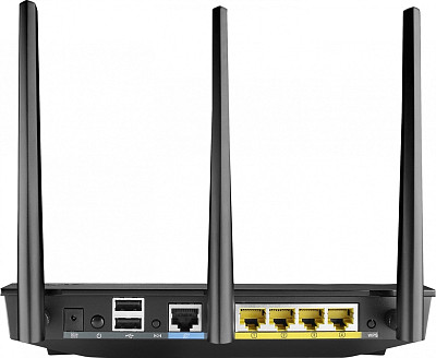 Роутер (маршрутiзатор) Asus RT-AC66U (AC1750, 1*Wan, 4*LAN Gigabit, 2*USB, 3 антени)