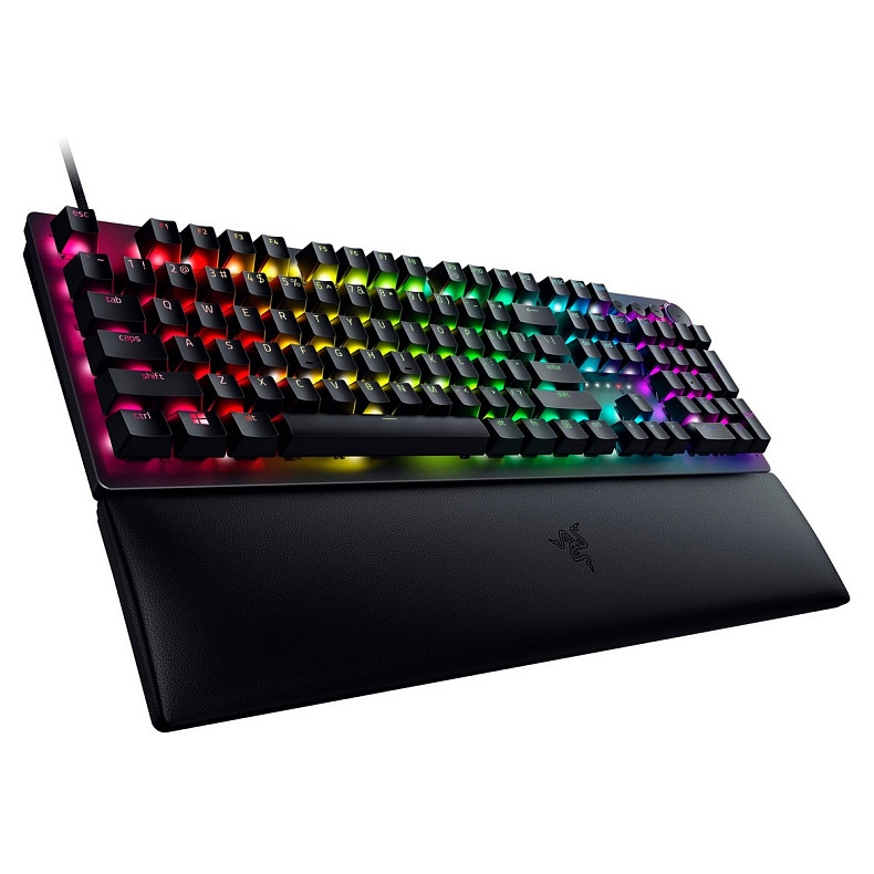 Клавіатура механічна Razer Huntsman V2 108key, Red Switch, USB-A, EN/RU, RGB, чорний