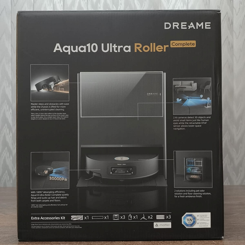 Робот-пилосос Dreame Aqua 10 Ultra Roller Complete Black - Уцінка