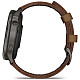 Смарт-годинник GARMIN Venu 4 45 mm Slate with Black Silicone Band and Brown Leather Band (010-03014-03)
