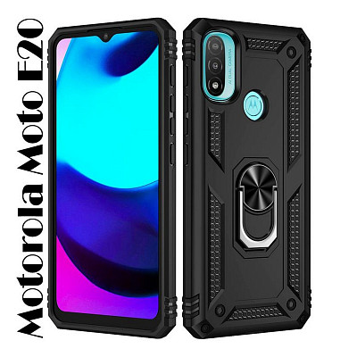 Чeхол-накладка BeCover Military для Motorola Moto E20 Black (707400)