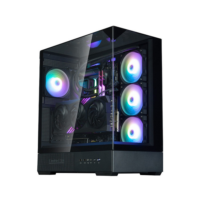 Корпус Zalman P40 Prism Plus, без БР, ARGB, VGA 420мм black
