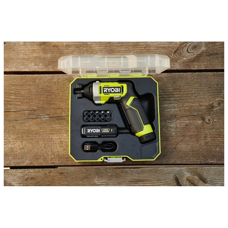 Электроотвертка Ryobi RSD4-120T USB (5133006210)