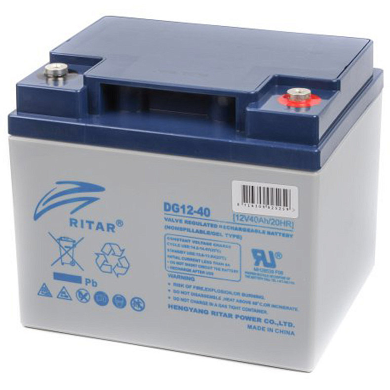 Акумуляторна батарея Ritar 12 В 40 Aгод, GEL (DG12-40)