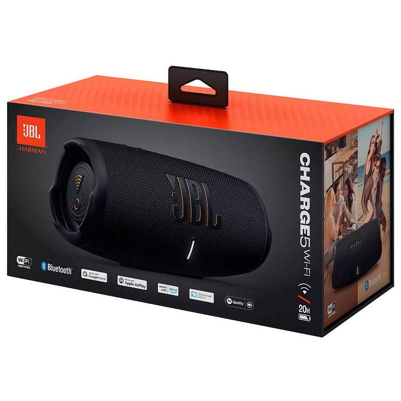 Портативна акустика JBL Charge 5 WiFi Black (JBLCHARGE5WIFIBLK)