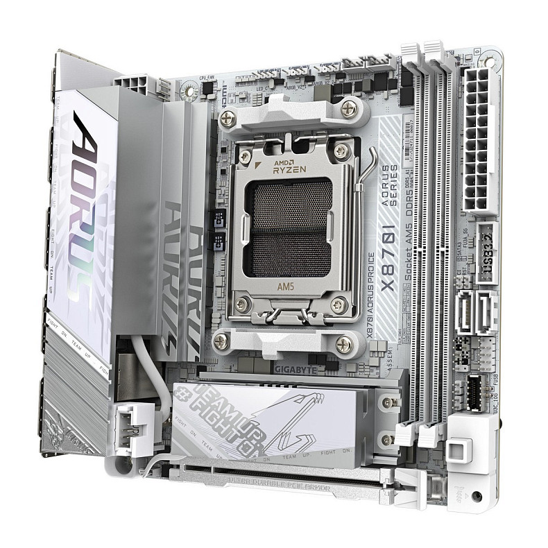 Материнская плата GIGABYTE X870I AORUS PRO ICE sAM5 X870I AORUS PRO ICE 2xDDR5 M.2 Wi-Fi BT HDMI Typ