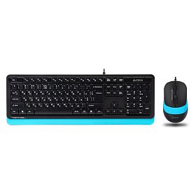 Комплект (Клавіатура, Миша) A4Tech F1010 Black/Blue USB