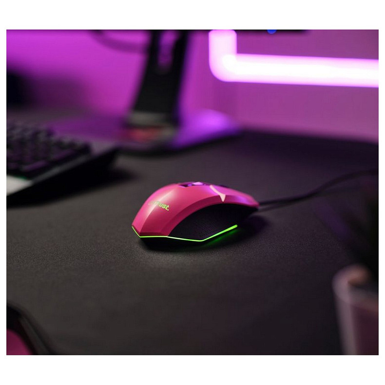 Мышка Trust GXT 109 FELOX RGB Pink