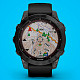 Спортивные часы Garmin Fenix 7 Sapphire Solar Carbon Gray DLC Titanium with Black Band