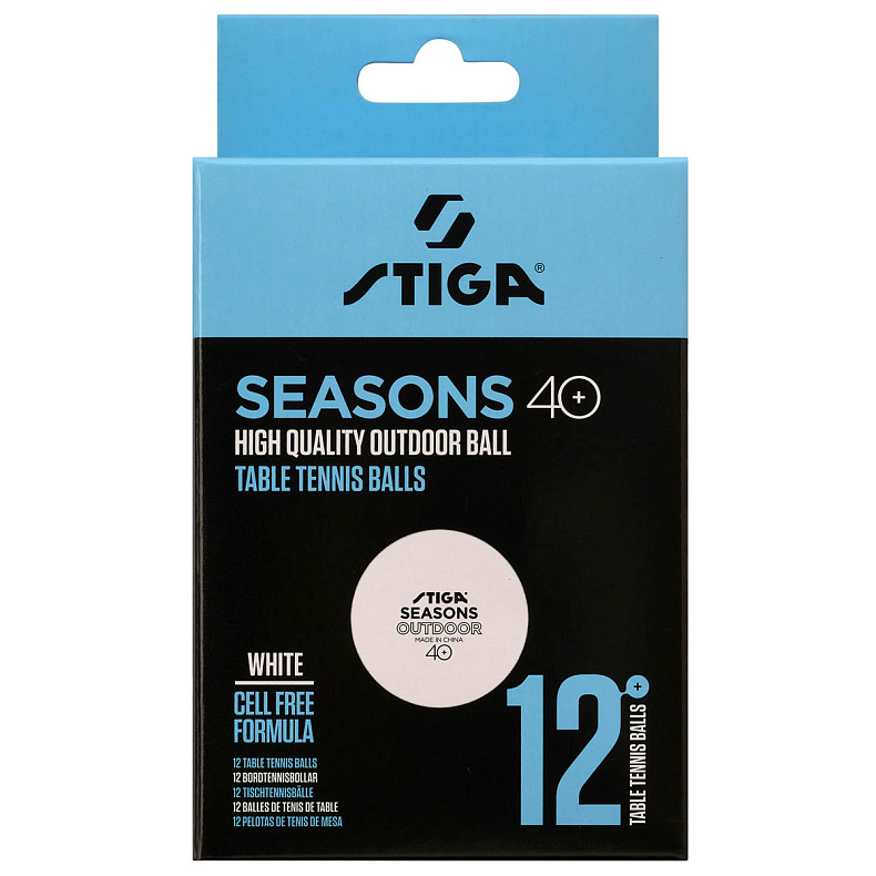 Мячи для настольного тенниса Stiga Seasons, White 12шт (1110-2810-12)