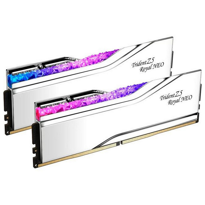 ОЗУ G.Skill Trident Z5 Royal DDR5 2x32GB 6000MHz Silver (F5-6000J2836G32GX2-TR5S)