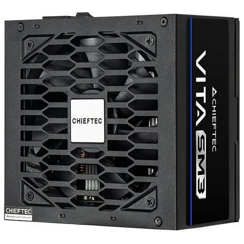 Блок питания CHIEFTEC Vita SM3 (650W), >85%, 80+ Bronze, 120мм, 1xMB 24pin(20+4), 2xCPU 8pin(4+4),