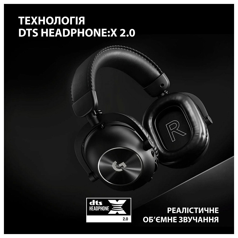 Навушники Logitech G Pro X2 Wireless LightSpeed Black (981-001263)