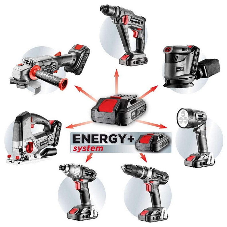 Шлифмашина эксцентриковая аккумуляторная GRAPHITE 58G014