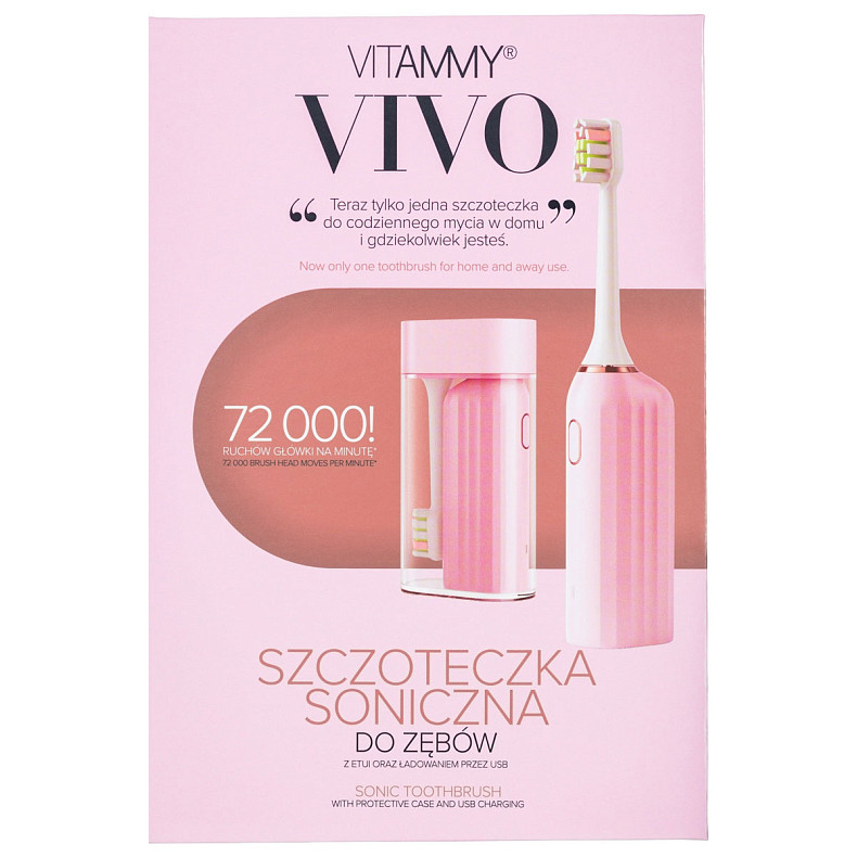 Электрическая зубная щетка Vitammy VIVO Pink