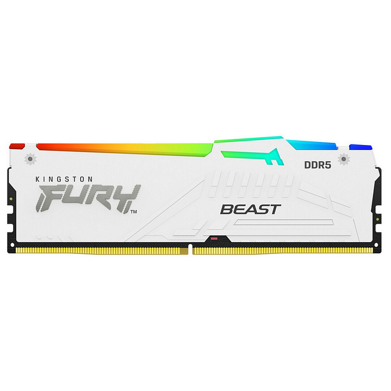 Модуль памяти DDR5 16GB/5200 Kingston Fury Beast White RGB (KF552C36BWEA-16)