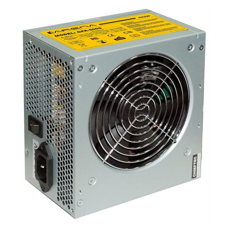 Блок Живлення Chieftec GPB-500S, ATX 2.31, APFC, 12cm fan, КПД &gt;85%, bulk