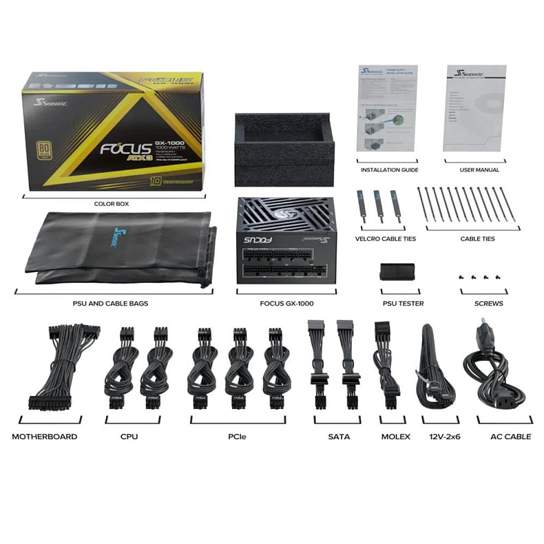 Блок живлення Seasonic FOCUS GX-1000-ATX31 1000W