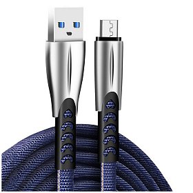 Кабель ColorWay USB-microUSB, 2.4А, 1м, Blue (CW-CBUM011-BL)