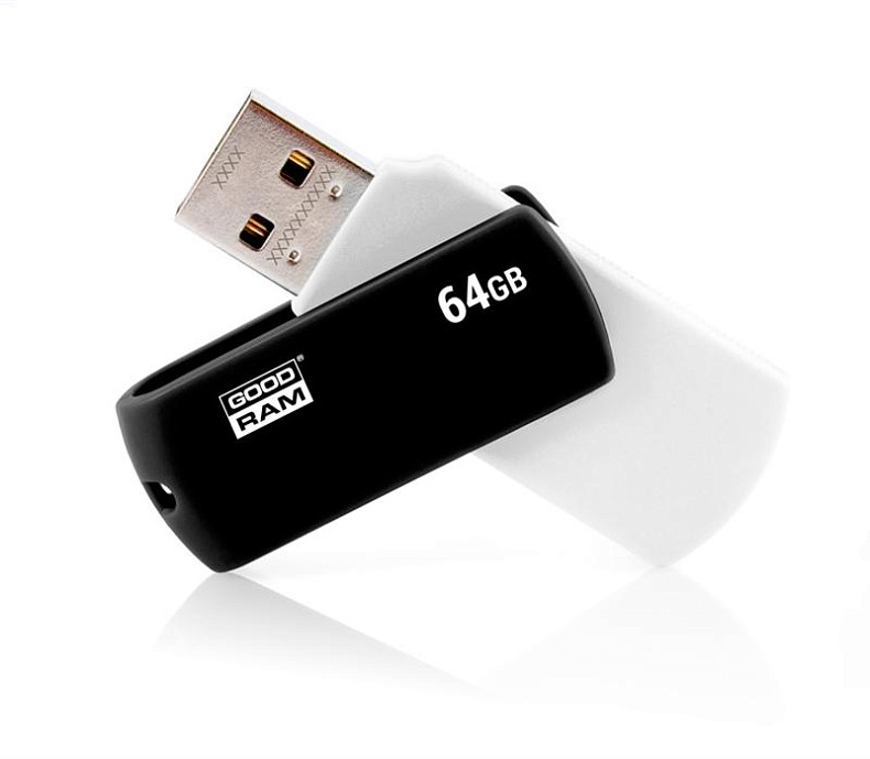 Флеш накопитель 64GB GOODRAM UCO2 (Colour Mix) Black/White (UCO2-0640KWR11)