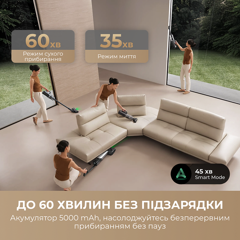 Бездротовий миючий пилосос MOVA X4 Mix