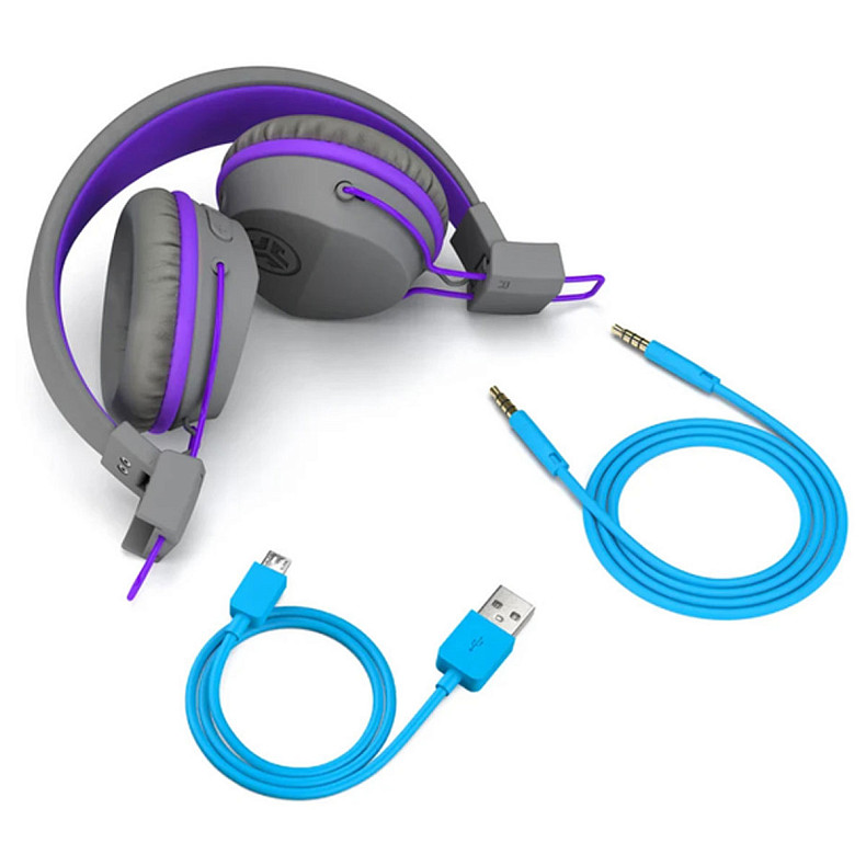 Навушники JLAB JBuddies Studio Wireless  Graphite/Purple (IEUHBSTUDIORGRYPRPL4)