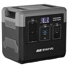 Портативна електростанція 2Е Syayvo 2400 Вт, 2560 Вт/год, WiFi/BT, паралельне підключення, швидка за
