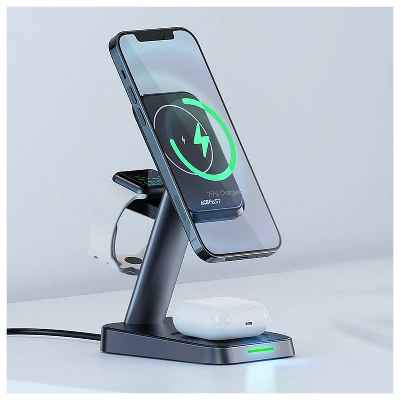 Зарядное устройство для Wireless QI 3in1 18W E3 Acefast